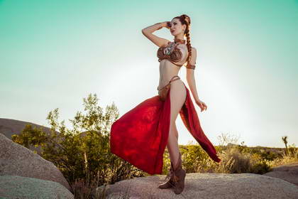 Slave Leia Cosplay Photo Set